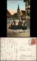 Ansichtskarte .Hessen Trachten (Hessen) Stadtpartie Frauen Mit Kindern 1919 - Autres & Non Classés
