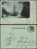 Ansichtskarte Weimar Das Grossherzogl. Residenzschloss Mondscheinlitho 1897 - Weimar