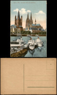 Köln St. Martin, Dom Und Stapelhaus. Schiffe Dampfer Steamer 1912 - Koeln