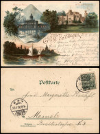 Litho AK Potsdam Marmor-Palais. Schloß Babelsberg, Pfaueninsel 1900 - Potsdam