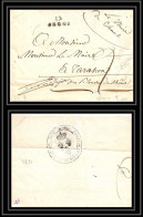 39186 Lac 12 Orgon 22x11 Indice 12 Pour Tarascon 1821 Marque Postale Bouches Du Rhone Lettre Cover - 1801-1848: Précurseurs XIX