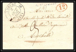 39008 Lambesc 1852 Saint-Cannat Bouches Du Rhone Pour Marseille Lettre Cover Marque Postale - 1849-1876: Classic Period