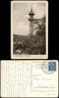 Ansichtskarte Bad Schandau Ortsansicht Mit Fahrstuhl 1955 - Bad Schandau