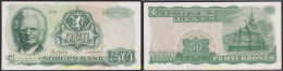 2787 NORUEGA 1975 NORWAY NORGES BANK 1975 50 KRONER - Norvège