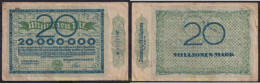 3660 ALEMANIA 1923 20 MILLIONEN MARK 1923 DUISBURG - Collections