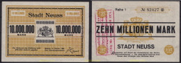 3670 ALEMANIA 1923 GERMANY 10000000 MARK 1923 STADT NEUSS - Collections
