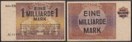 3696 ALEMANIA 1923 GERMANY EINE MILLIARDE MARK GUTSCHEIN 1923 - Collections
