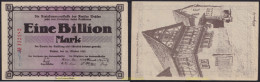 3702 ALEMANIA 1923 ALEMANIA WETZLAR CIRCLE 1 BILLION MARK 1923 - Collections