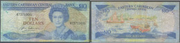 5340 GRAN BRETAÑA 1987 EASTERN CARIBBEAN 10 DOLLARS 1987 1988 - Collections