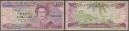5341 GRAN BRETAÑA 1987 EASTERN CARIBBEAN 20 DOLLARS 1987 1988 - Collections