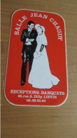Autocollant Original Vintage Réceptions Banquets Liévin 12 Cm / 7 Cm - Stickers