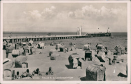Ansichtskarte Timmendorfer Strand Strand Und Landungsbrücke 1937 - Other & Unclassified