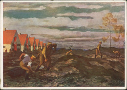 Sturmabteilung (SA) BWir Helfen Den Kameraden Beim Siedlungsbau - Gemälde 1938 - Non Classés