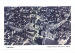 Magdeburg Luftbild Repro-Ansicht Stadtmitte Alten Markt Ca. Anno 1940 2000 REPRO - Sonstige & Ohne Zuordnung