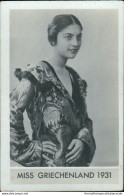 Bh8 Figurina Card Cpsm STAR Le Donne Piu' Belle Del Mondo Miss Griechenland 1931 - Autres & Non Classés