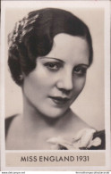 Bh10 Figurina Card Cpsm STAR Le Donne Piu' Belle Del Mondo Miss England 1931 - Autres & Non Classés