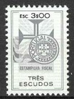 Revenue, Portugal - Estampilha Fiscal, Série De 1990 -|- 3$00 - MNH - Neufs