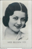 Bh19 Figurina Card Cpsm STAR Donne Piu' Belle Miss Belgio Belgien 1931 - Autres & Non Classés