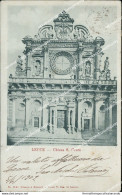 U605 Cartolina Lecce Citta' Chiesa S.croce Inizio 900 - Lecce