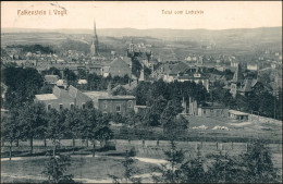 Falkenstein (Vogtland) Panorama-Ansicht Vom Lachstein Mit Kirche Im Zentrum 1914 - Falkenstein (Vogtland)
