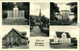 Ansichtskarte Wacken Denkmal, Kirche, Häuser, Straße 1950 - Autres & Non Classés