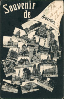 Brüssel Bruxelles Kirche, Stadthotel, Tor, Nationalpalast, Theater, Denkmal 1906 - Autres & Non Classés
