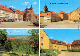 Hildburghausen Marktplatz, Goetheplatz, Panorama-Ansicht, Ernst-Thäl.-Platz 1971 - Hildburghausen