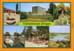 Zingst-Darss FDGB-Erholungsheime, Glockenturm, Hafen, Milchbar Prerowstrom G1989 - Zingst