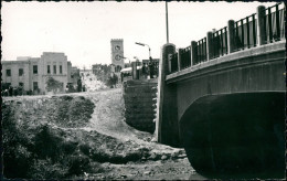 Postcard Hama Ḥamāh حماة Straßenpartie Brücke 1958 - Syrie