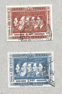 Belgisch Congo Belge 1958 Lot 2 Timbres Used Stamp Htje - Oblitérés