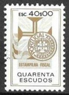 Revenue, Portugal - Estampilha Fiscal, Série De 1990 -|- 40$00 - MNH - Neufs