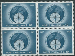 Italia 1967; Società Geografica Italiana In Quartina. - 1961-70: Neufs