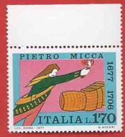 Italia 1977; Pietro Micca, Patriota. 3° Centenario Nascita. Francobollo Di Bordo. - 1971-80: Neufs