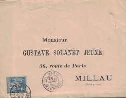 SAGE - PARIS PLACE DE LA BOURSE - ENVELOPPE DU 15 JUIN 1889. - 1876-1898 Sage (Type II)