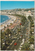 Nice 06 G F  Carte Circulée Timbrée- La Promenade Des Anglais Tres Tres Animée Nombreuses Voitures - Autres & Non Classés
