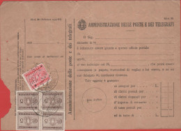 ITALIA - Storia Postale Regno - 1939 - Mod. 26 Con 20c + 4x 5c Segnatasse - Annullo Nuoro - Marcophilie