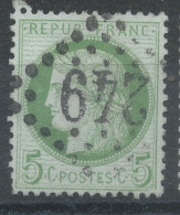 Lot N°83509   Variété/n°53, Oblitéré GC 246 AUTUN(70), Indice 2, Filet SUD - 1871-1875 Cérès