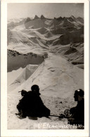 CP Carte Photo D'époque Photographie Vintage Savoie L'Etendard Alpinisme Cordée - Couples