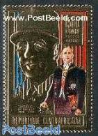 Central Africa 1990 Charles De Gaulle 1v, Gold, Mint NH, History - Politicians - Centrafricaine (République)