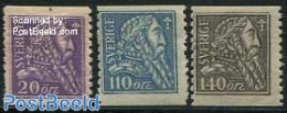 Sweden 1921 War Of Liberation 3v, Mint NH - Unused Stamps