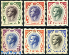Monaco 1955 Definitives 6v, Unused (hinged) - Unused Stamps