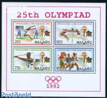 Malawi 1992 Olympic Games Barcelona S/s, Mint NH, Sport - Athletics - Olympic Games - Athletics