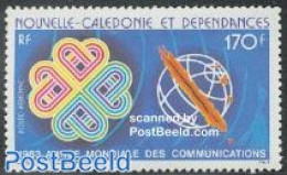 New Caledonia 1983 World Communication Year 1v, Mint NH, Science - Int. Communication Year 1983 - Telecommunication - Neufs
