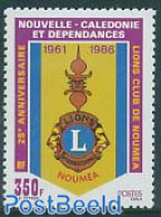 New Caledonia 1986 Lions Club Of Noumea 1v, Mint NH, Various - Lions Club - Neufs