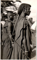 CP Carte Photo D'époque Photographie Vintage Afrique Masaï - Africa