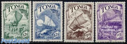 Tonga 1990 Polynesian Discoveries 4v, Mint NH, History - Transport - Explorers - Ships And Boats - Explorateurs