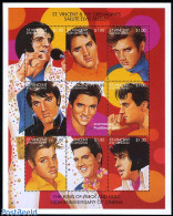 Saint Vincent 1995 Elvis Presley 9v M/s, Mint NH, Performance Art - Elvis Presley - Music - Popular Music - Elvis Presley