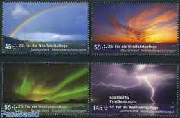 Germany, Federal Republic 2009 Welfare, Skies 4v, Mint NH, Science - Meteorology - Unused Stamps