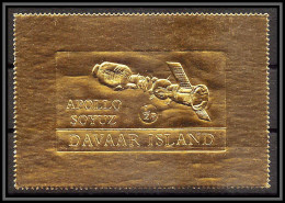 310a Davaar Scotland Apollo 1/2 P Soyuz (soyouz Sojus) Timbres OR Gold Stamps Géant Large - Scotland