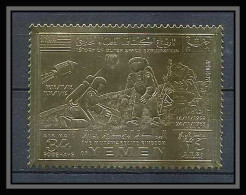 272 Yemen Royaume (kingdom) OR Gold Stamps Espace Space Apollo 12 Lollini 4850 Yem 33 - Yemen